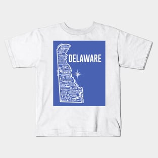 Delaware Map Kids T-Shirt